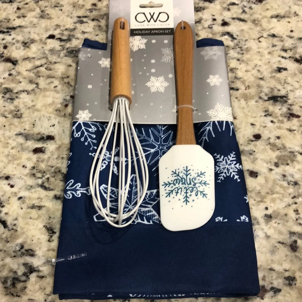 3pc Apron and Baking Set - Cook with Color